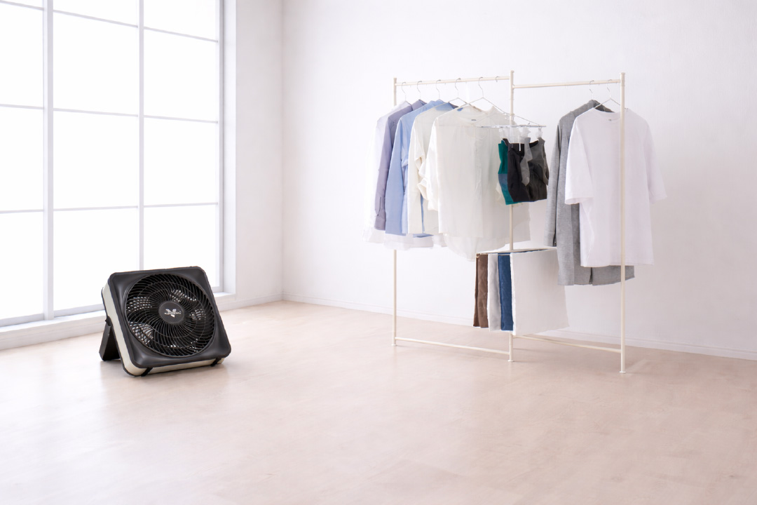 80X-JP活躍シーン 部屋干しのスピードアップに